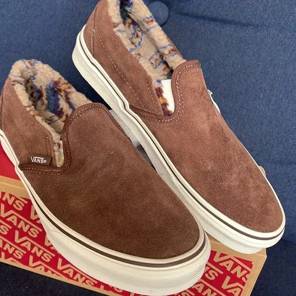 Vans Classic Slip-On Sherpa Rain Drum / Marshmallow WMNS - Picture 7 of 16